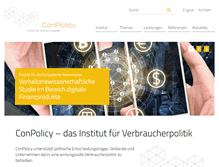 Tablet Screenshot of conpolicy.de
